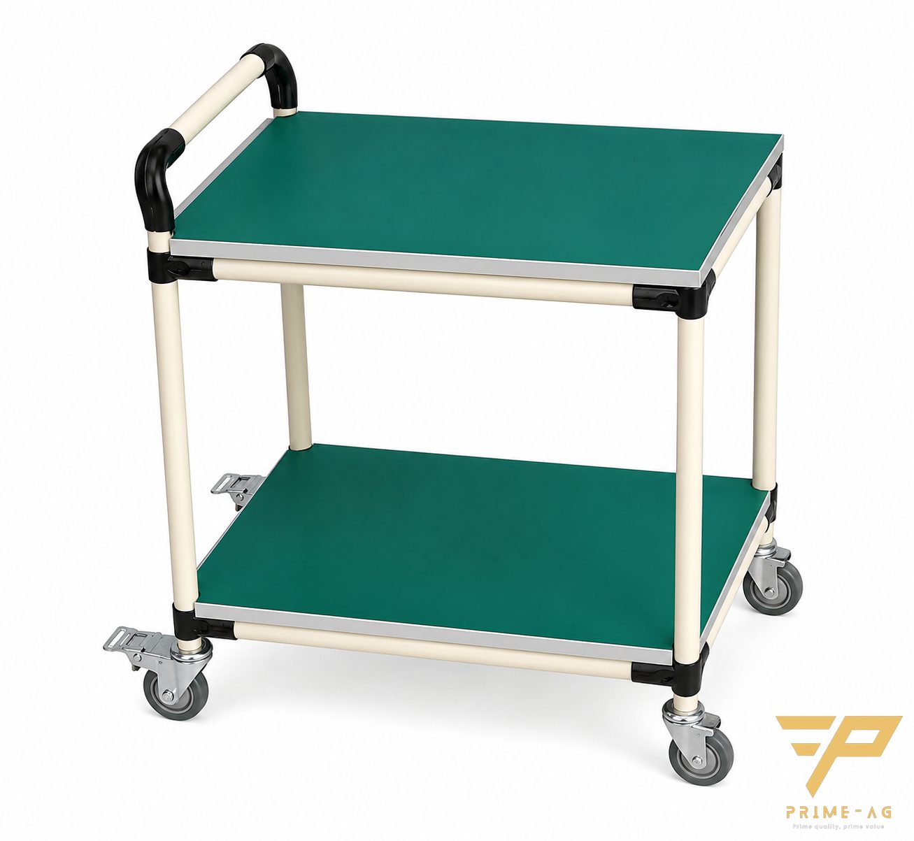 Xe đẩy ống thép bọc nhựa 2 tầng