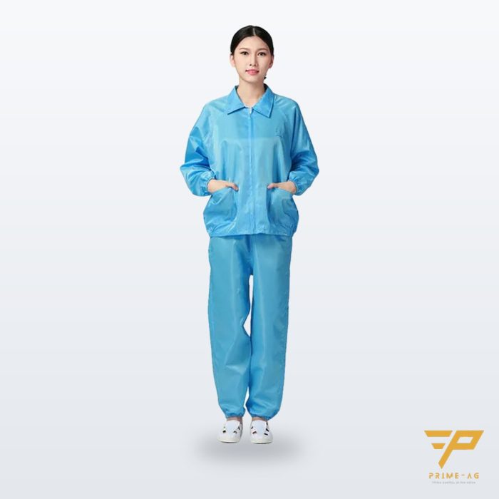 Áo sơ mi chống tĩnh điện & bộ sơ mi + mũ thêu logo – PRIMEAG CA-SM