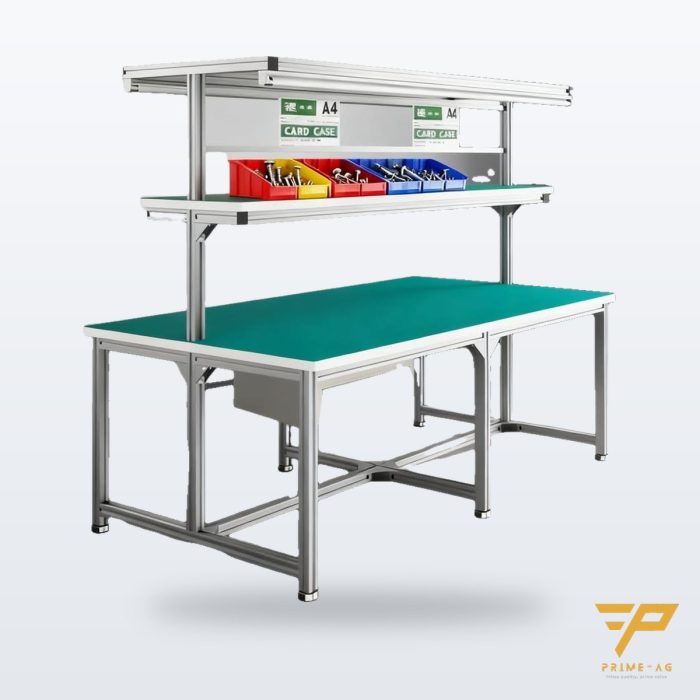 Bàn thao tác nhôm định hình 40×40 mặt ESD – PRIMEAG AW-40