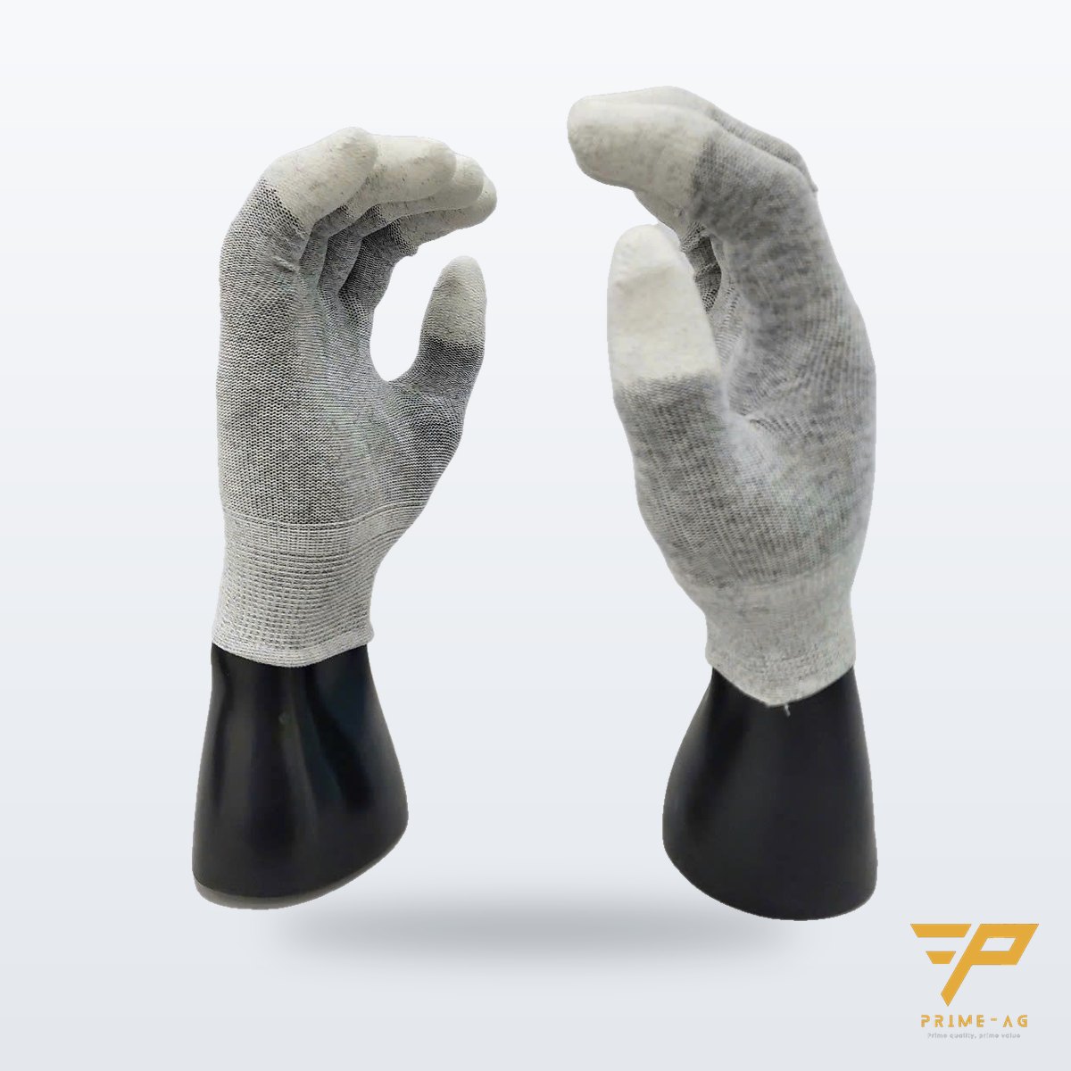 Carbon Top ESD Gloves, PU Fingertip Coated