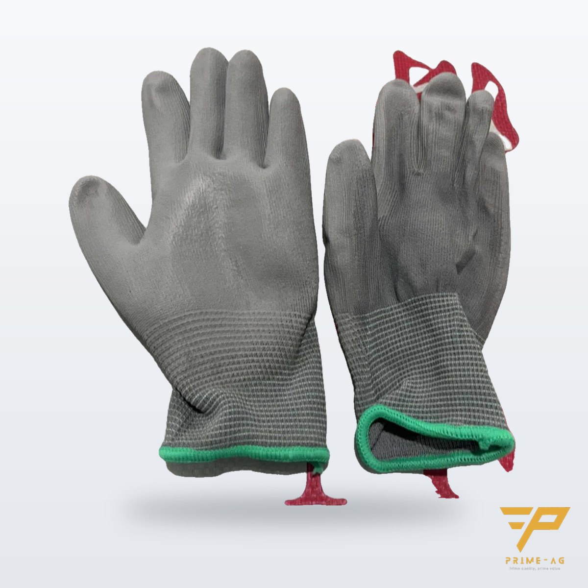Găng tay Grey Palm phủ PU lòng bàn màu xám