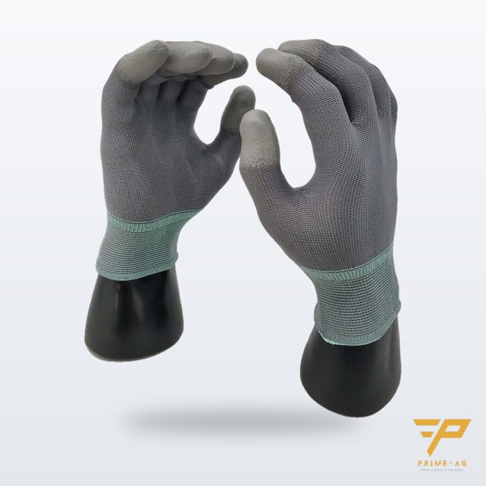 Găng tay Grey Top phủ PU đầu ngón xám – PRIMEAG GP-F