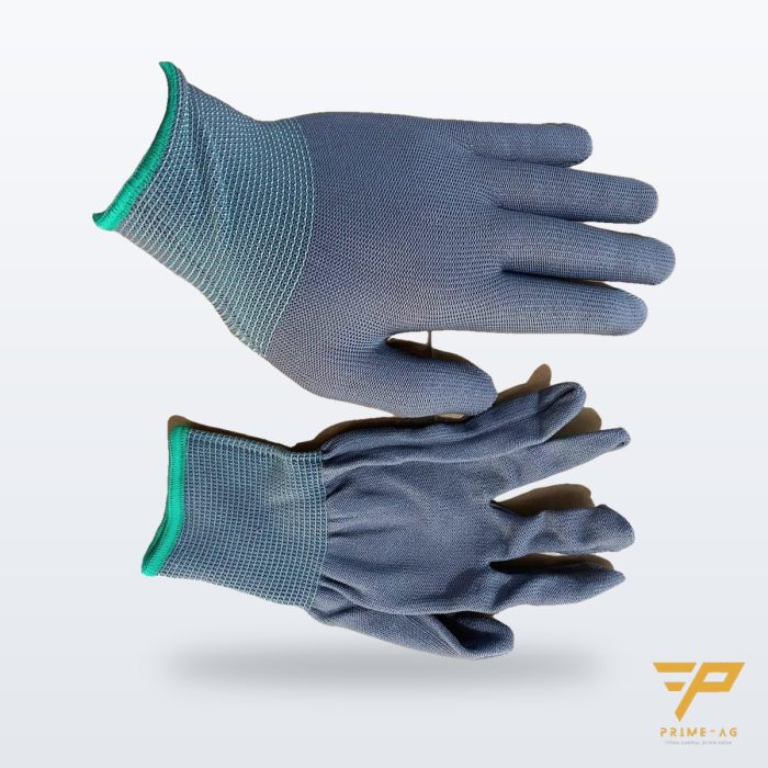 Găng tay thô polyester trắng / xám – PRIMEAG GS-THO