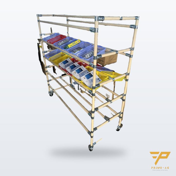 Kệ dốc trọng lực (flow rack) ống thép bọc nhựa – PRIMEAG FR-28